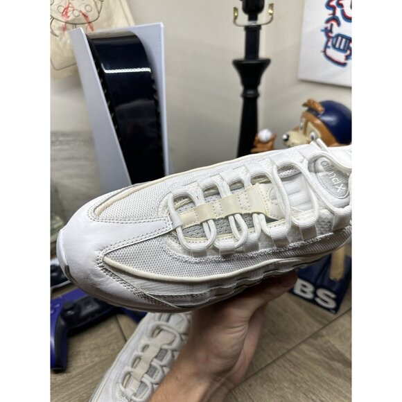 Nike Air Max 95 Essential Men's Size 8 Women's Size 9.5 White-Grey Fog VNDS - Picture 8 of 10